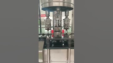 High speed 4 head rotary aluminum caps ROPP crimping capping machine