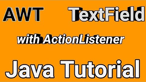 Java AWT TextField with ActionListener for beginners
