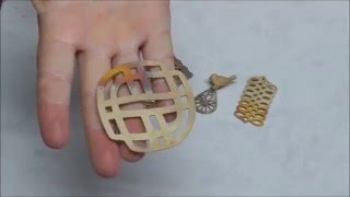 Aussie Gold Bronze Super Flex Pieces Including How To Bend a Fired Scarf Pin