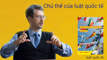 Chủ thể của luật quốc tế