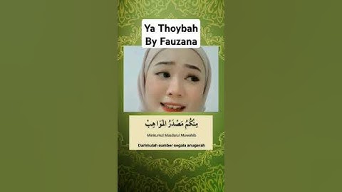 Ya Thoybah by @fauzana1515 #cover #religi #fauzana #fypシ゚viral #shorts