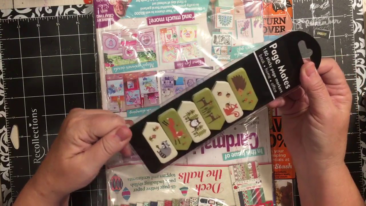 Barnes & Nobles crafty magazine with fall stamps haul YouTube