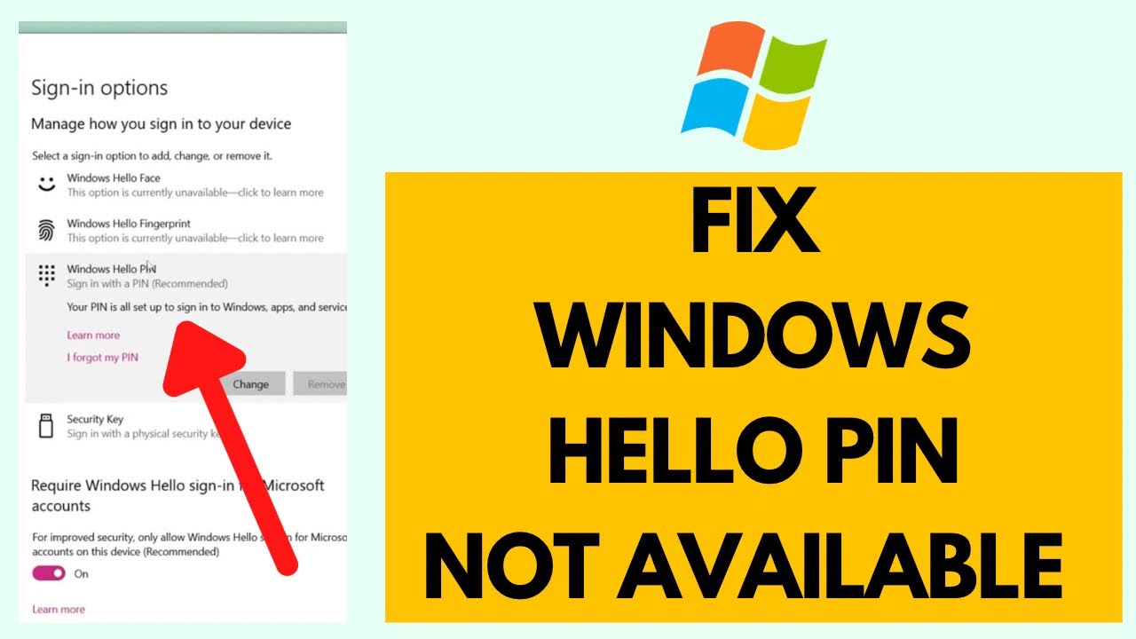 FIX Windows Hello Pin This Option is Currently Unavailable (2023)