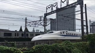 【しんかんせん、よこすかせん】東海道新幹線 N700A こだま、横須賀線 E217系@品川〜新横浜