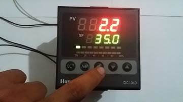 Setting Controller DC1040 Honeywell