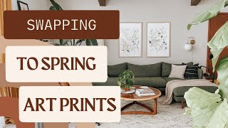 Swap A Living Room To Spring With Art | AD