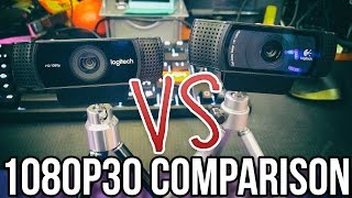 Logitech C922 vs. C920 Webcam Comparison (1080p 30 FPS) // Pro Stream Webcam