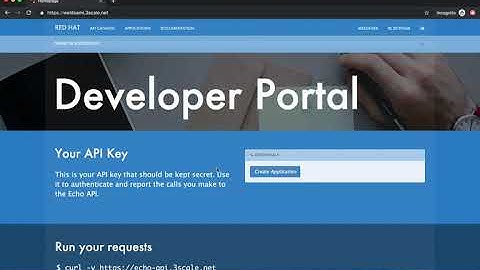 Red Hat 3Scale API Management - Developer Portal
