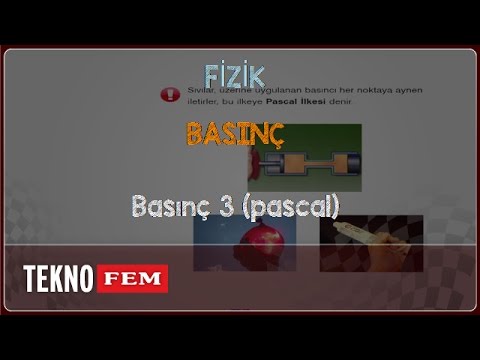 YGS-LYS FİZİK - Basınç 3 (pascal)