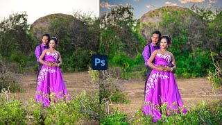 Portrait photo retouching photoshop | Photoshop Tutorial Sinhala screenshot 1