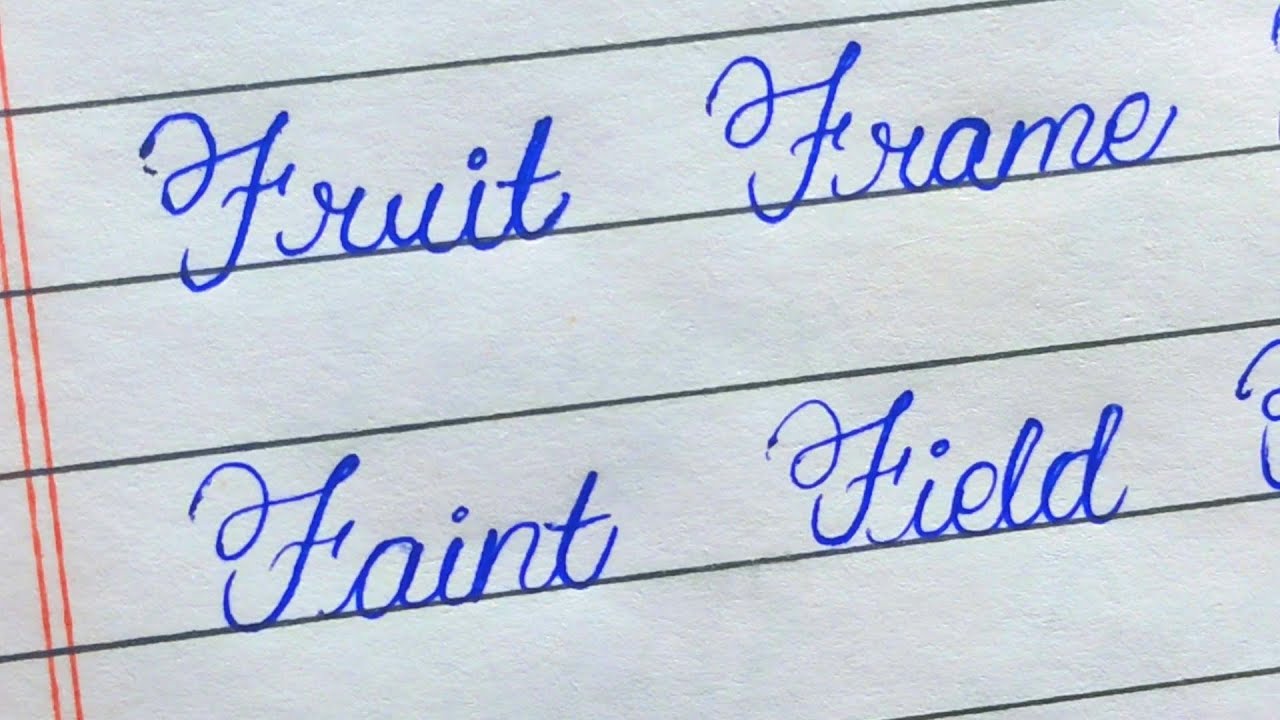 Cursive Writing Practice || - YouTube