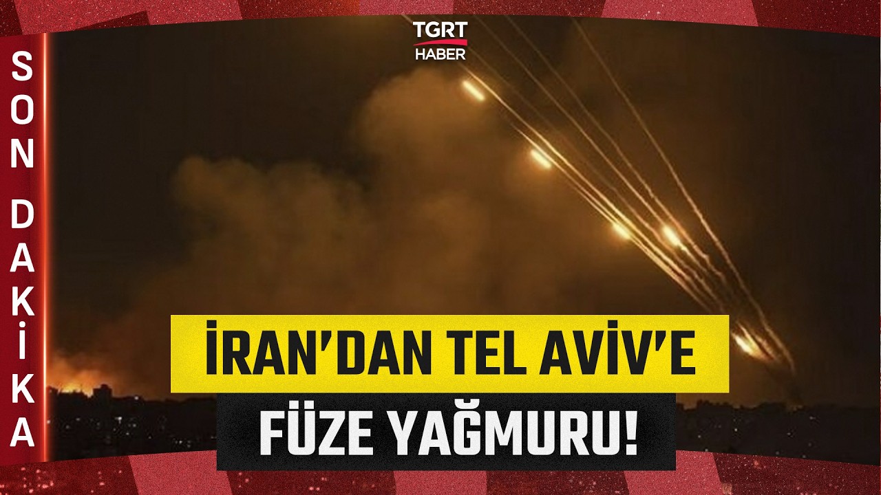 İran'dan İsrail'e Füze Yağmuru: Sirenler Bile Yetişemedi! - TGRT Haber