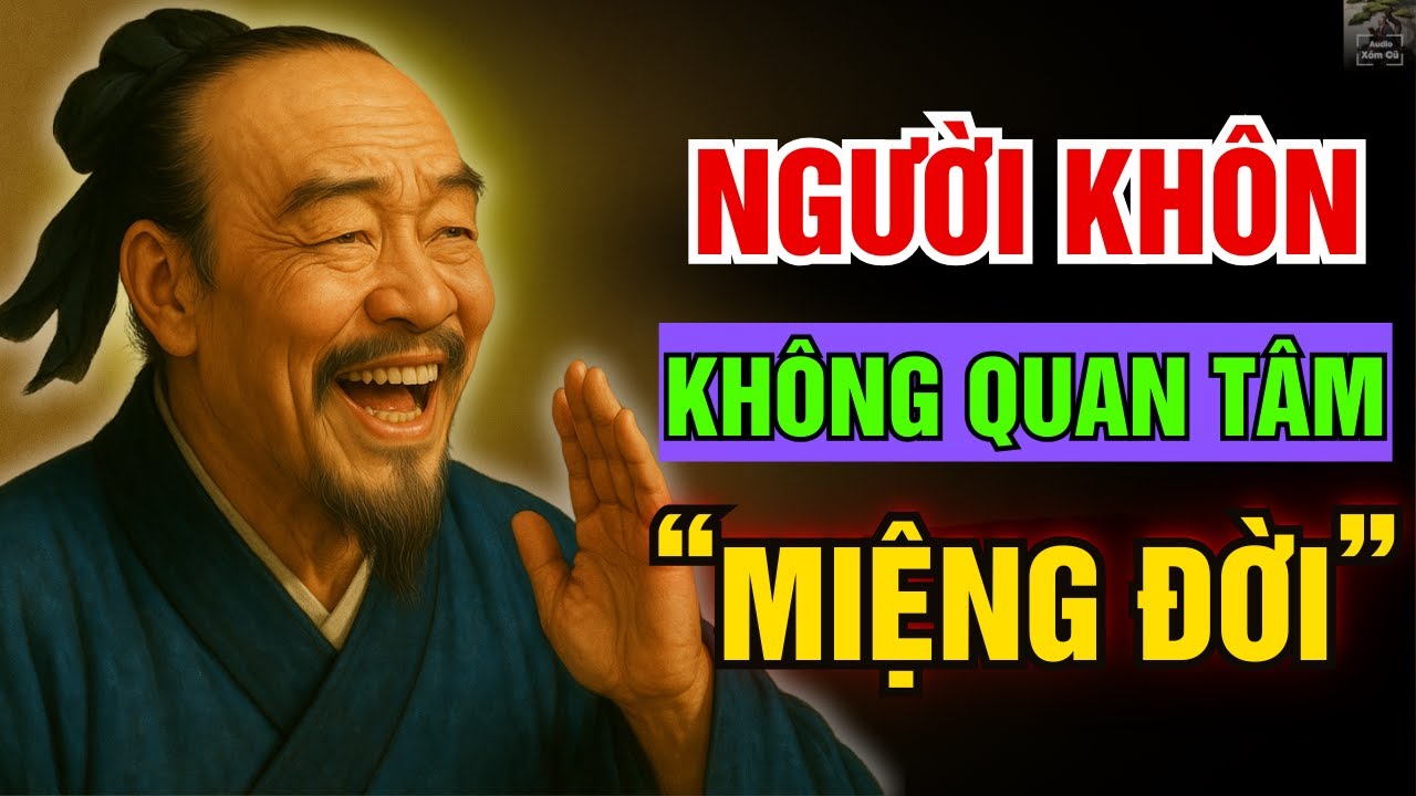 Outline Video CỔ NHÂN dạy - NGƯỜI KHÔN không quan tâm MIỆNG ĐỜI | triết lý cuộc sống