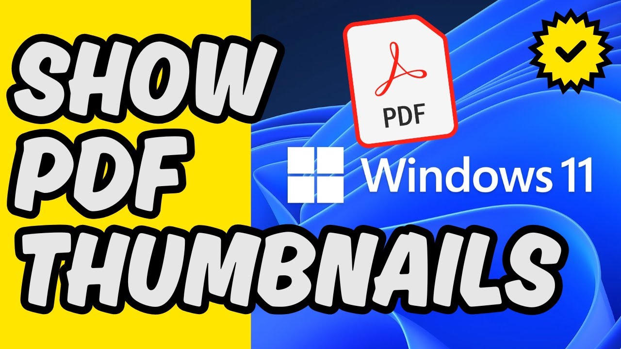 [Easy Guide] Show PDF Thumbnails in Windows 11 - YouTube