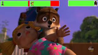 Over the hedge Dog Chase with healthbars