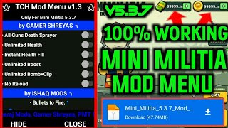 Mini Militia Mod Menu V5.3.7 | Mega Mod Menu Unlimited Features |