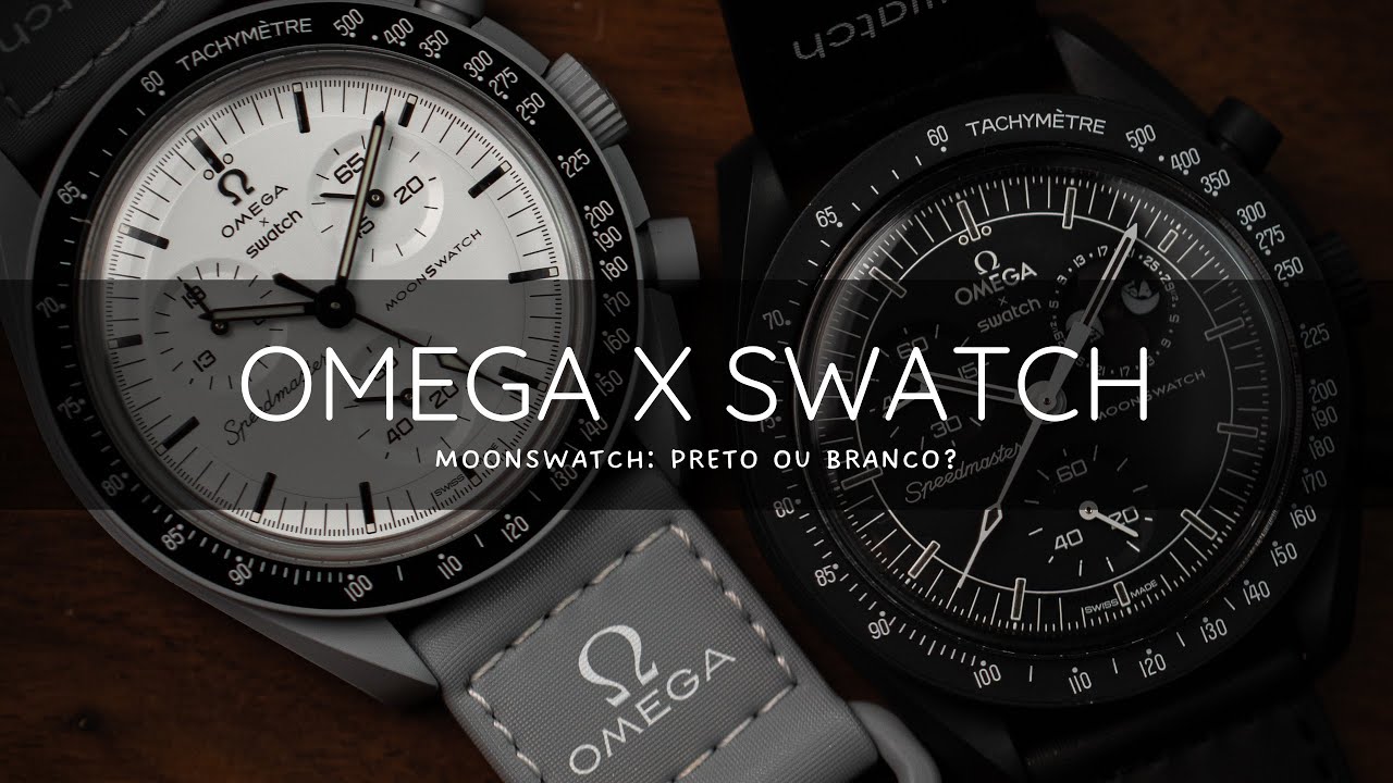 Relógio Omega x Swatch Moonwatch Mission To The Moonphesa Snoopy