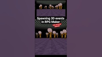 spawning over 130 events in rpg maker mv 3d #rpgmaker #gamedev #indiedev