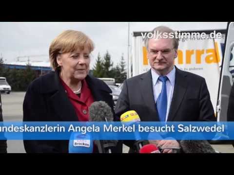 Bundeskanzlerin Angela Merkel besucht Salzwedel