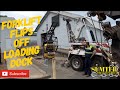 Forklift Flips Off Loading Dock