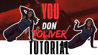 You By Don Toliver Easy Dance Tutorial Beginner Friendly