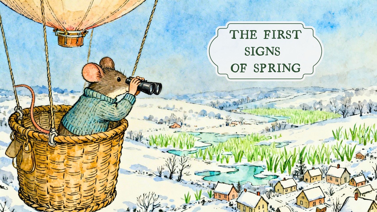 The First Signs of Spring 🌱 Winter Fades in the Quiet Village | Gentle Storybook Folk Music