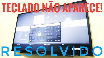 Como ativar teclado virtual na TV?