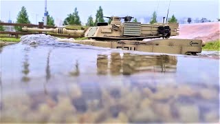 RC TANK Heng Long M1A2 Abrams Off-Road during the last rainy season