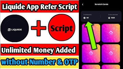 Liquide app Refer Script | Liquide App Unlimited money Added Script | Liquide app