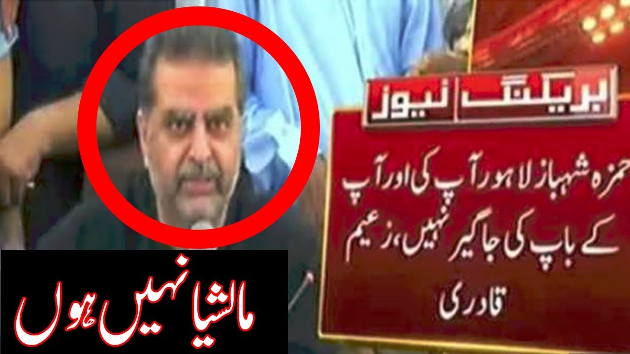 Zaeem Qadri blast on hamza shahbaz sharif