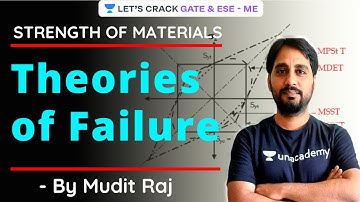 Theories of Failure | Strength of Materials | Crash Course | GATE/ESE 2021 Exam | Mudit Raj