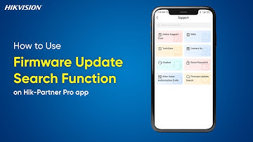 How to Use Firmware Update Search Function on Hik Partner Pro app