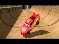 GTA Rayo Lightning McQueen Mega Ramp Crash Testing