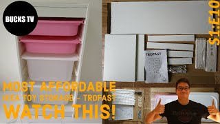 S1:E10 IKEA Most Affordable Toy Storage Trofast Product Review and Assembly Instructions