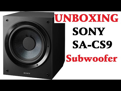 SONY Subwoofer SA-CS9 UNBOXING