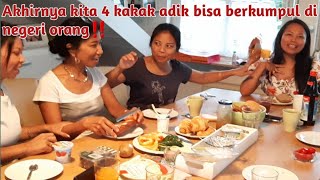 Bahagia akhirnya kita 4 kakak adik bisa jumpa dinegeri orang‼️