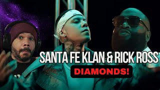 Reacting to Santa Fe Klan & Rick Ross! DIAMONDS!  Mexico & US MIX