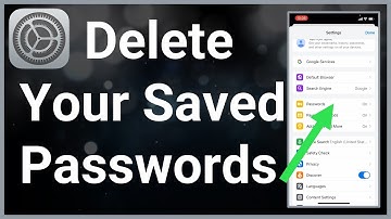 How To Delete Saved Passwords On iPhone