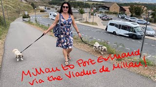 Travelling through France in a motorhome with dogs. Millau to Port Grimaud via the Viaduc de Millau.