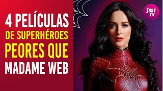 4 películas de superhéroes que son peores que Madame Web | Just TV