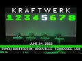 Kraftwerk live 6242022 ryman auditorium nashville