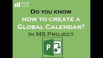Do you know how to create a Global Calendar