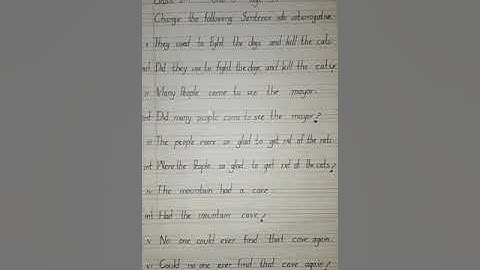 English Class 5               P.No 21  Unit 3  "The Pied Piper "   Interogative Sentences