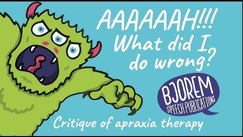 What Did I Do Wrong in my Childhood Apraxia of Speech therapy videos?