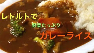 レトルトで野菜たっぷりなカレーライス Vacuum Packed Curry with Rice