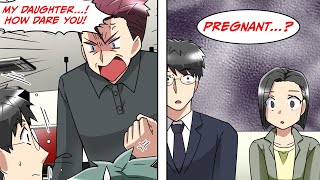 My boss' daughter who I only met 2 times claims she's pregnant... !? [Manga Dub]