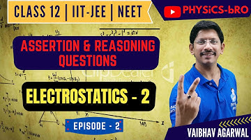 CLASS 12 | PHYSICS | ASSERTION REASONING QUESTION SERIES | ELECTROSTATICS - 2 | EPISODE - 2 |