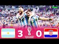 Argentina 30 croatia  world cup 2022 semifinal  messi  lvarez defeat modri  ec  f.