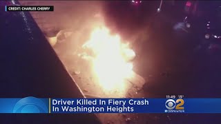 Driver Killed In Fiery Washington Heights Crash