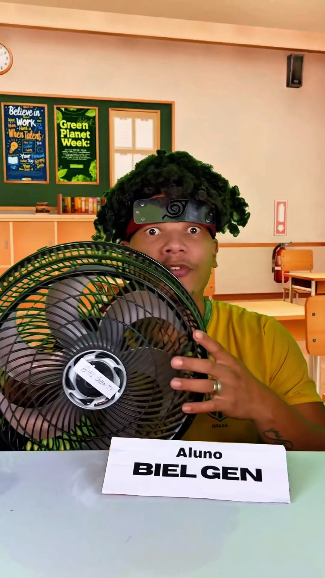 O BIEL LEVOU UM VENTILADOR PRA ESCOLA #humor